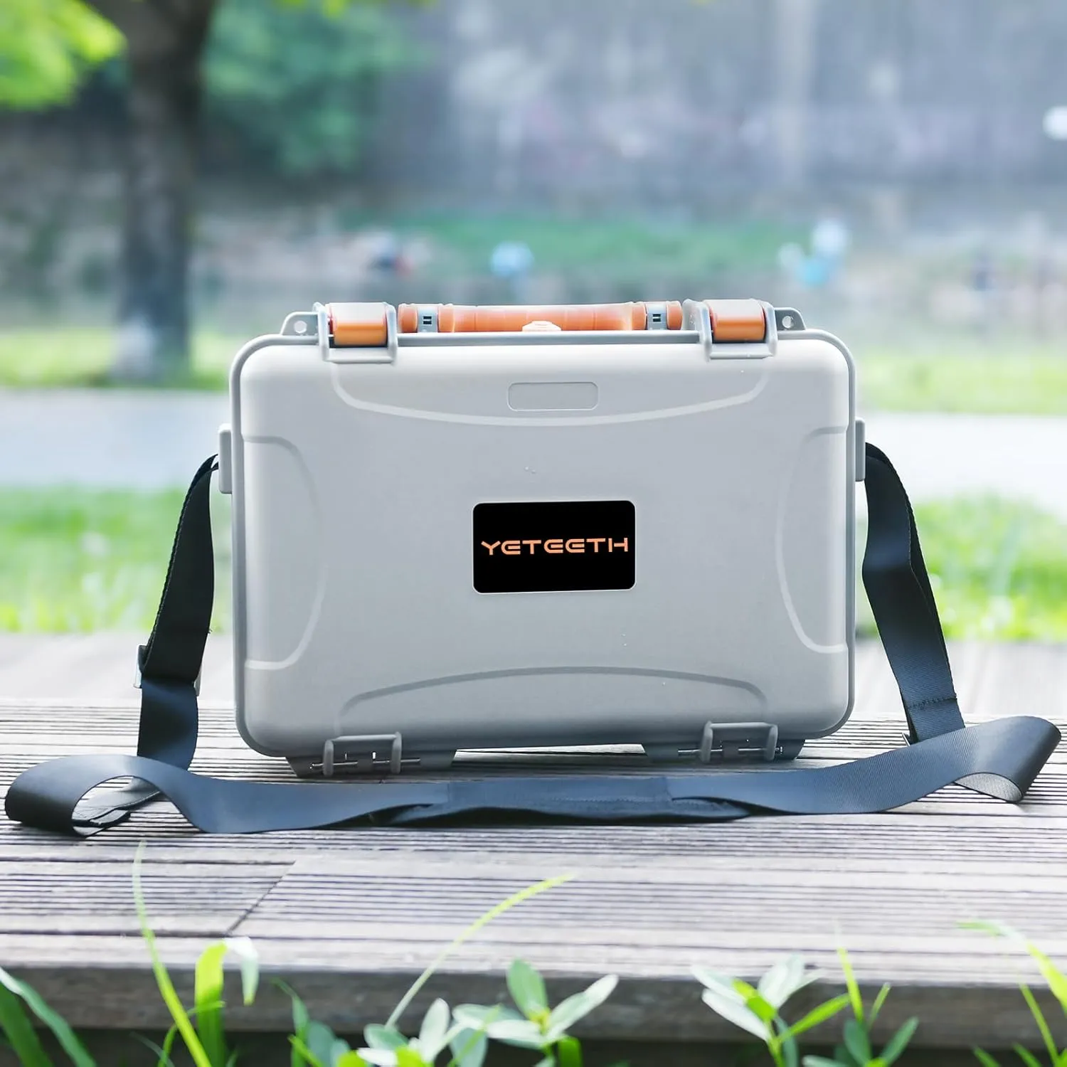 Mini 4 Pro Waterproof Hard Carrying Case for DJI Mini Fly More Combo Accessories, Fits for DJI RC 2/RC Remote with Neck Strap (Gray)