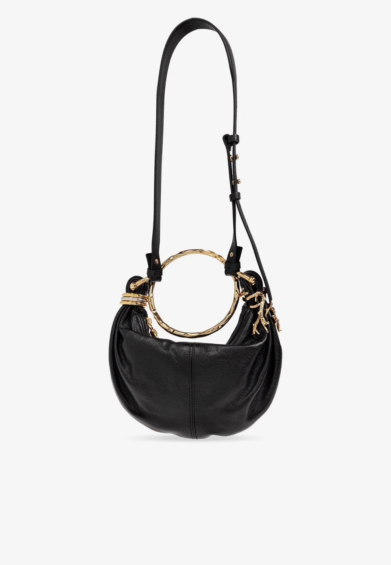 Mini Bracelet Leather Hobo Bag