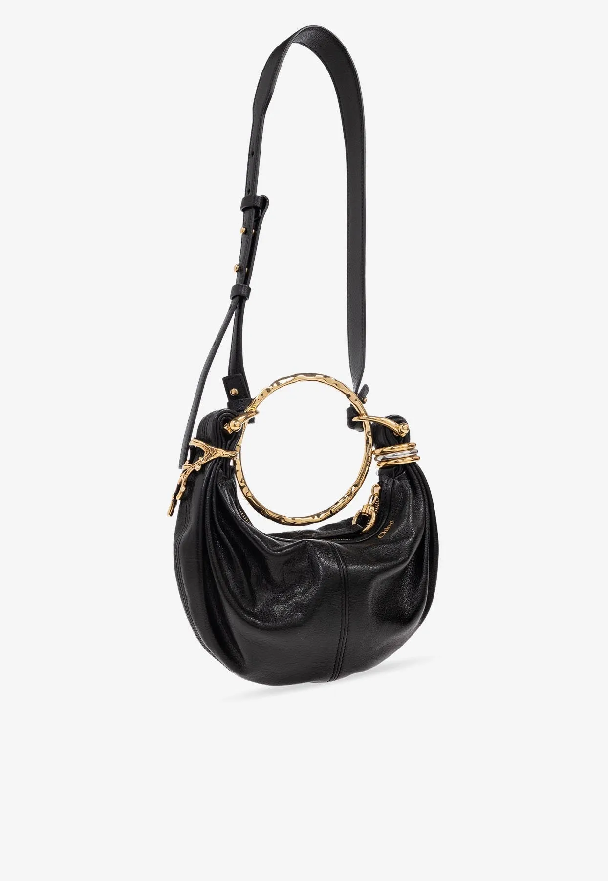 Mini Bracelet Leather Hobo Bag