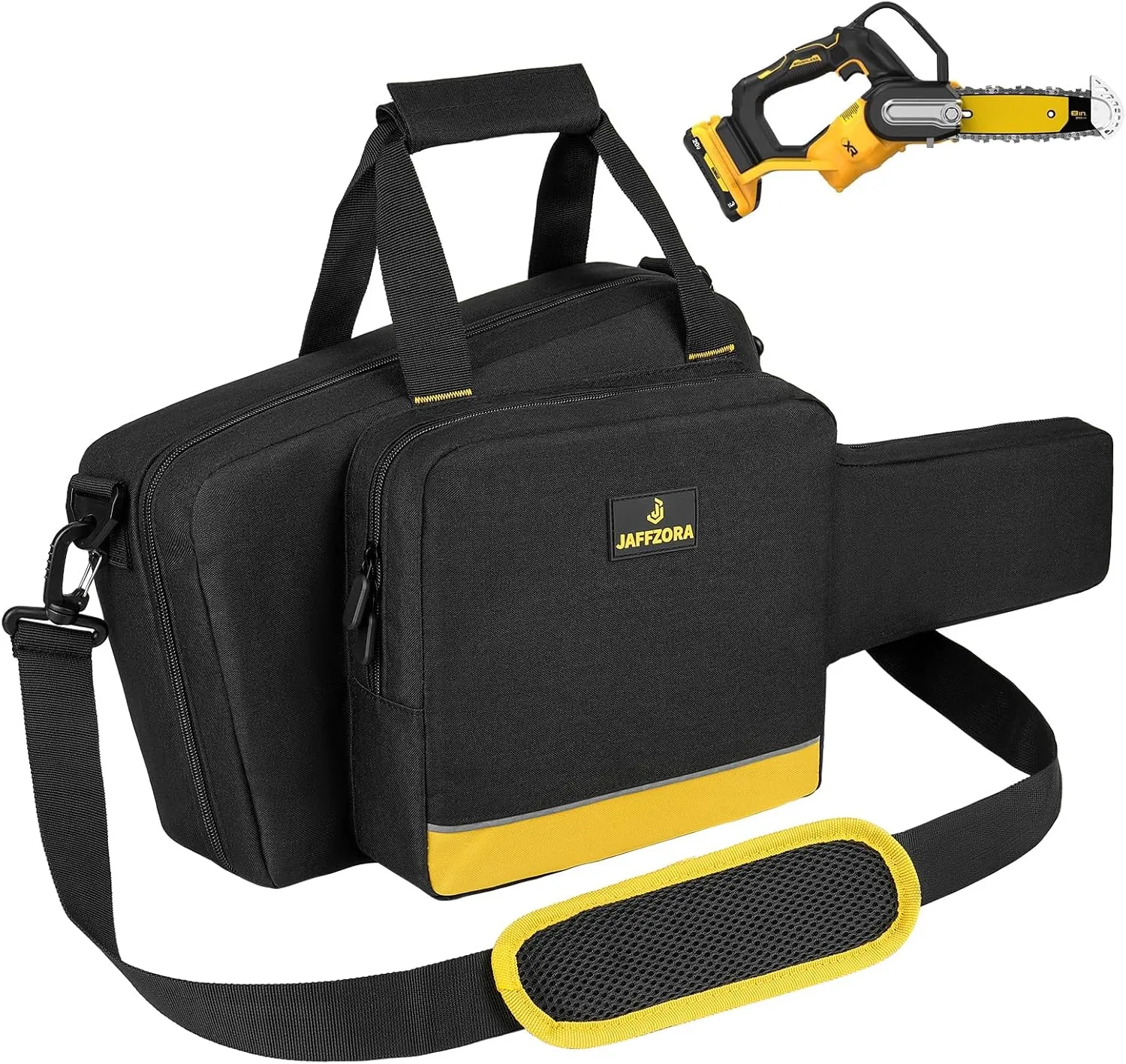 Mini Chainsaw Case Compatible with DEWALT 20V MAX Pruning 8-inch (DCCS623B),Waterproof Chainsaw Storage Bag Fits for BITOON & RYOBI Brushless 6In 8In Cordless Power Chainsaw&Accessories (Bag Only)