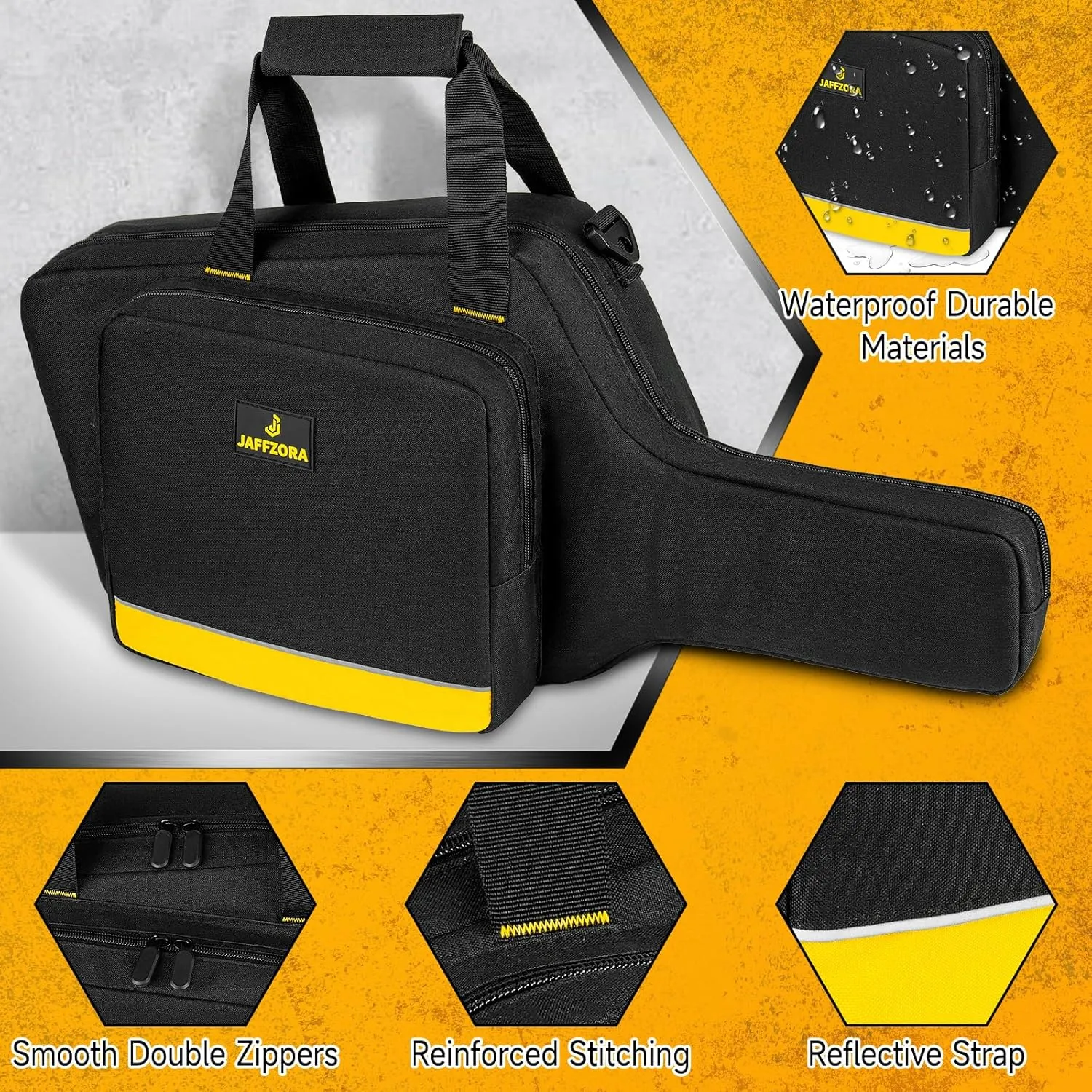 Mini Chainsaw Case Compatible with DEWALT 20V MAX Pruning 8-inch (DCCS623B),Waterproof Chainsaw Storage Bag Fits for BITOON & RYOBI Brushless 6In 8In Cordless Power Chainsaw&Accessories (Bag Only)