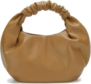 Mini Cloud Hobo Purse for Women Soft Genuine Leather Clutch Bag with Unique Shape for Events or Date Nights