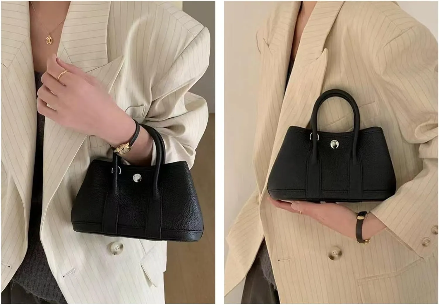 Mini Leather Shoulder Bag for Women, Small Trendy Top Handle Crossbody Bag Purses For Daily Banquet Commuting