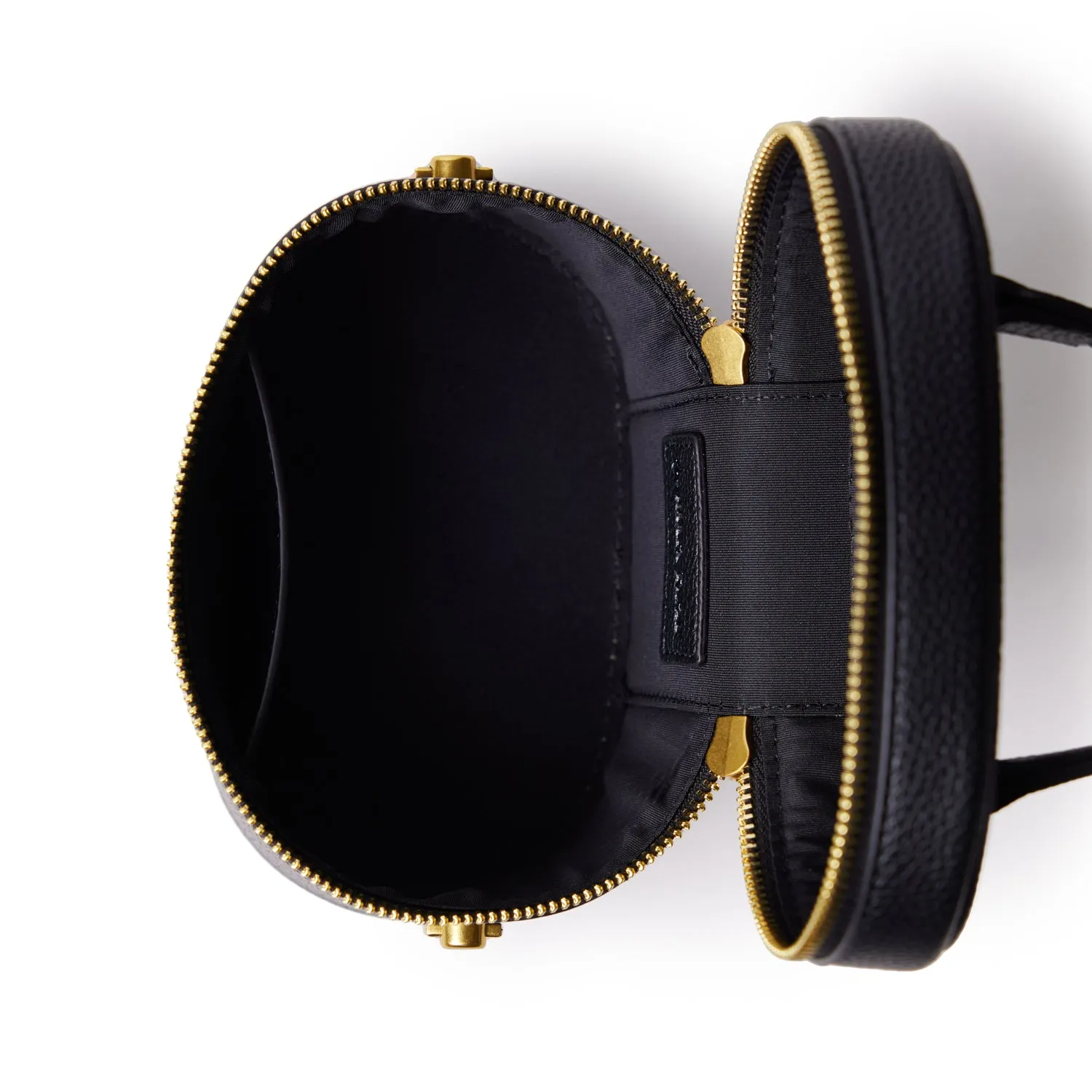 MINI PEBBLE VANITY BAG - BLACK