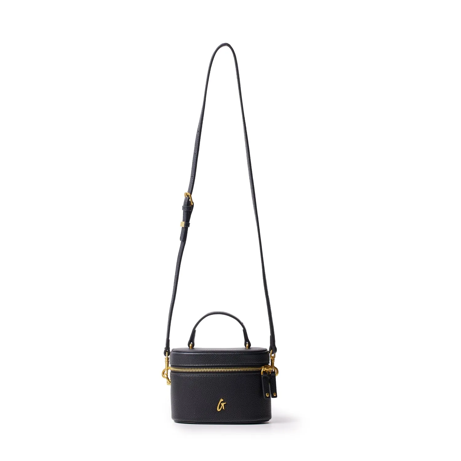 MINI PEBBLE VANITY BAG - BLACK