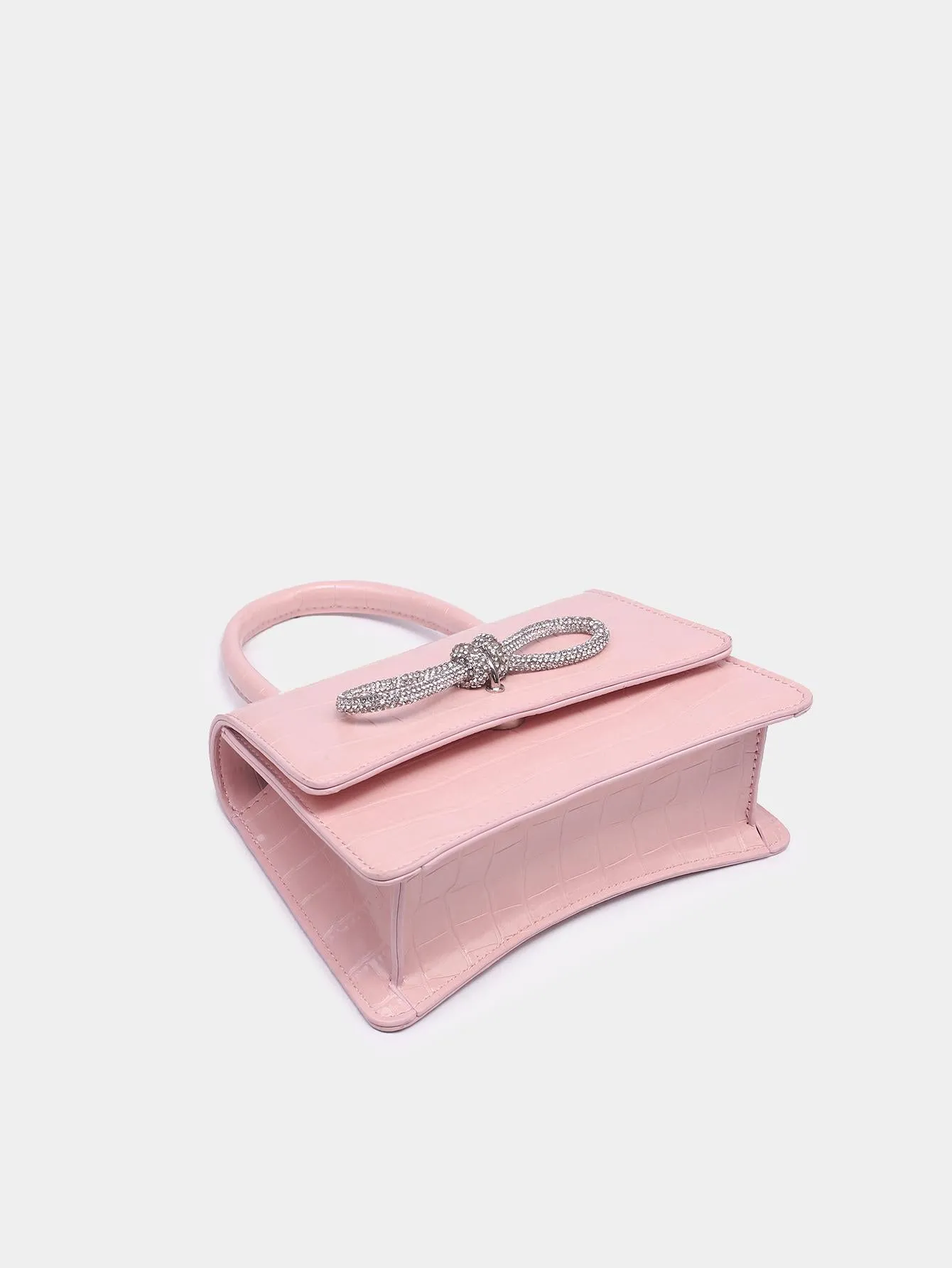 Mini Rhinestone Decorated Handheld Crossbody Bag