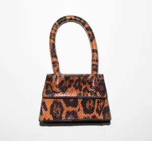 Mini Satchel Secure delivery Bag Best-priced Print Leopard
