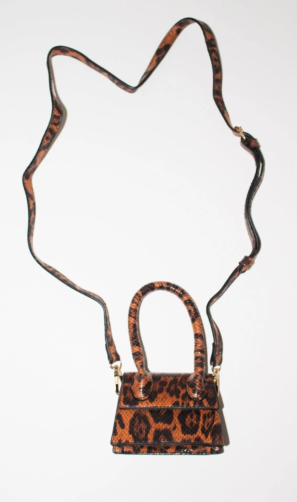Mini Satchel Secure delivery Bag Best-priced Print Leopard