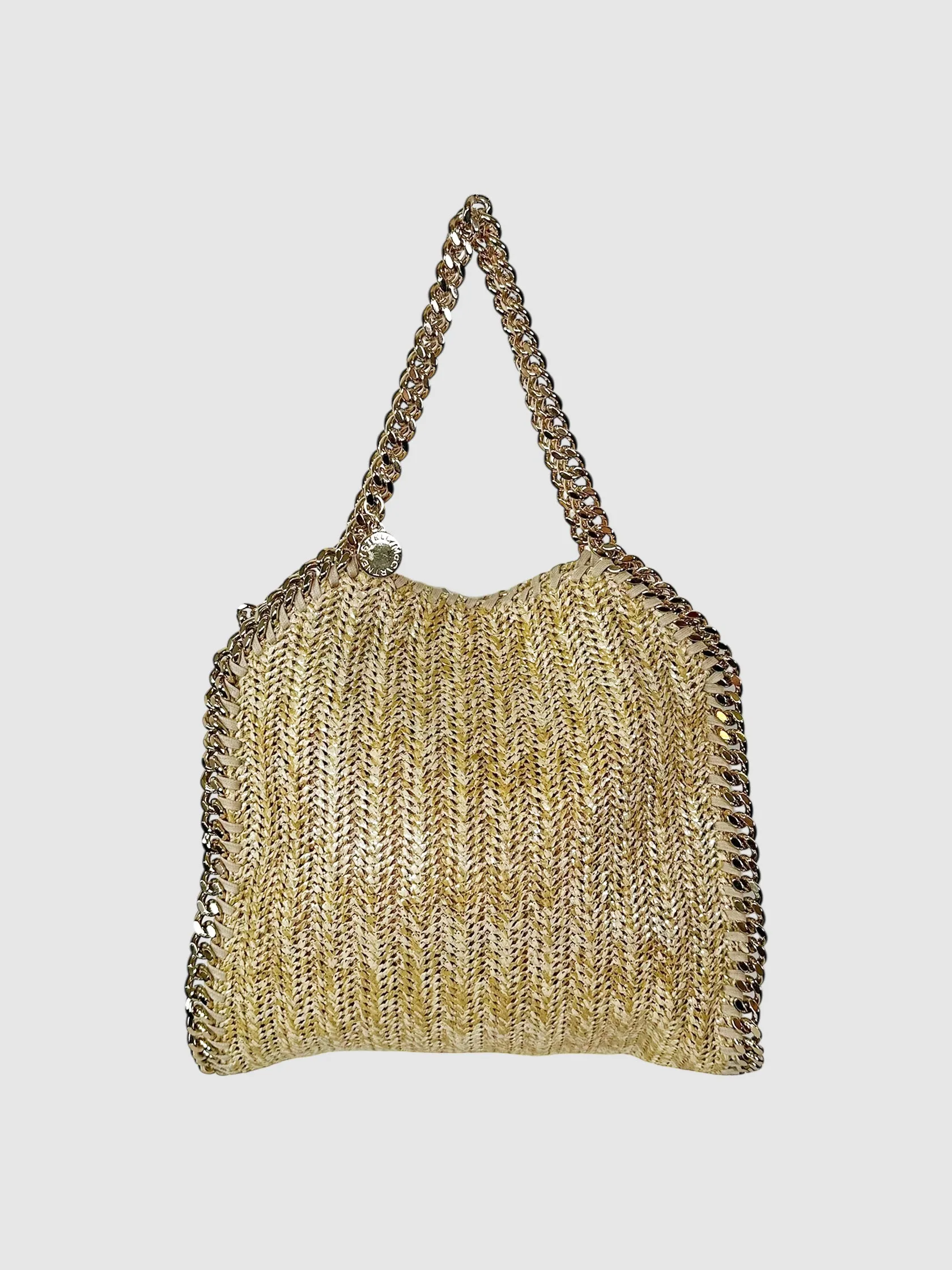 Mini Woven Falabella Tote Bag