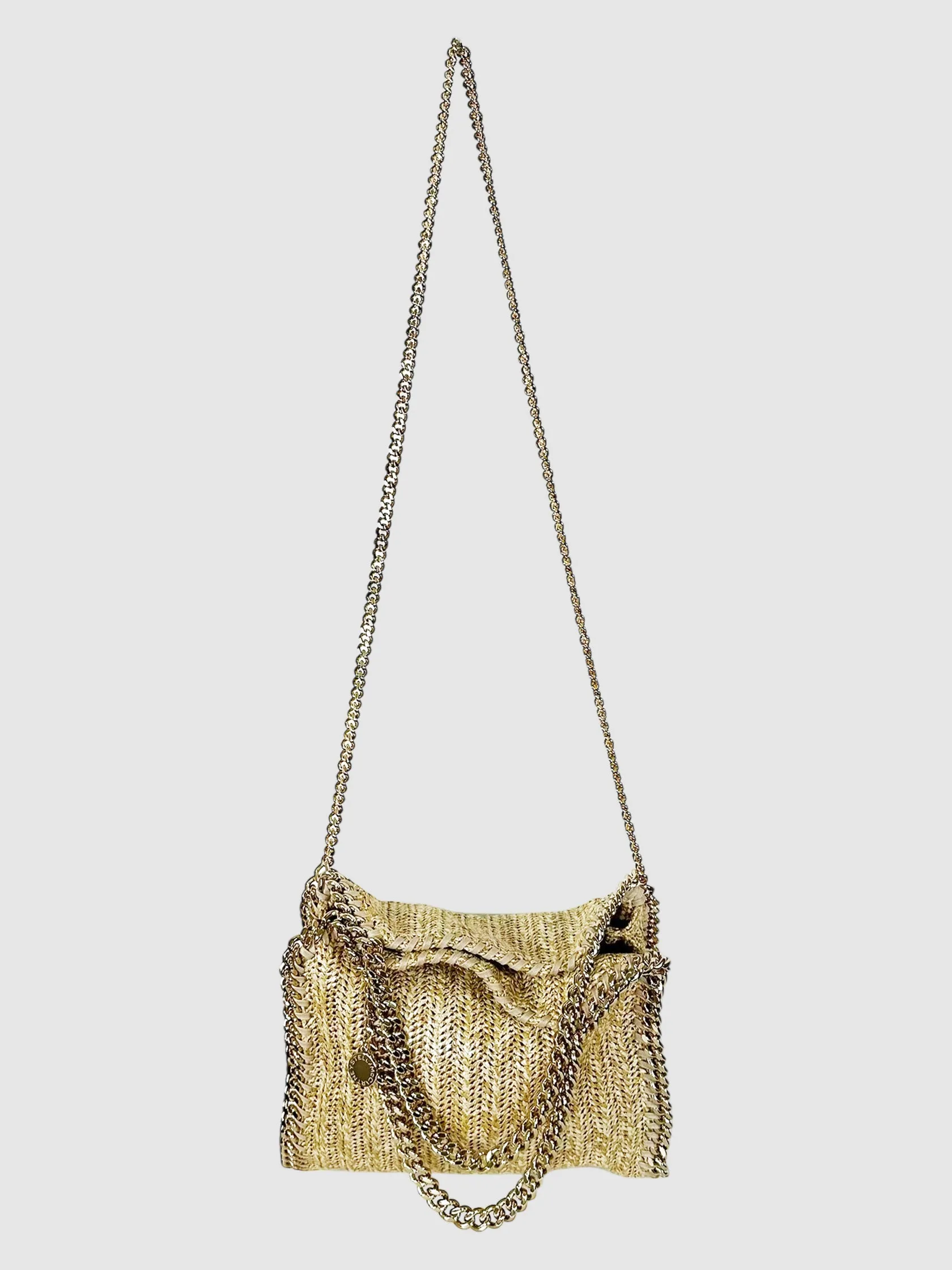 Mini Woven Falabella Tote Bag