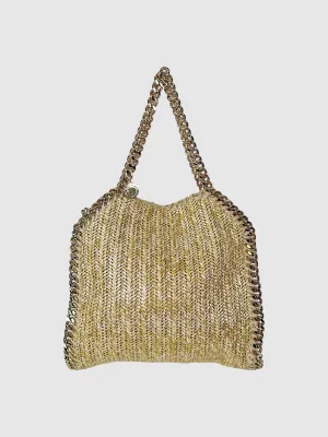 Mini Woven Falabella Tote Bag