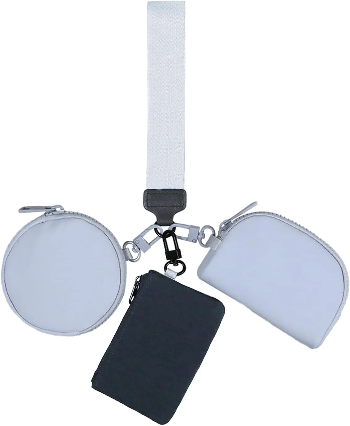 Mini Zip Around Wristlet Keychain Wallets Card Holder Small Purse Handbag for Women and Men Mini Women Pocket