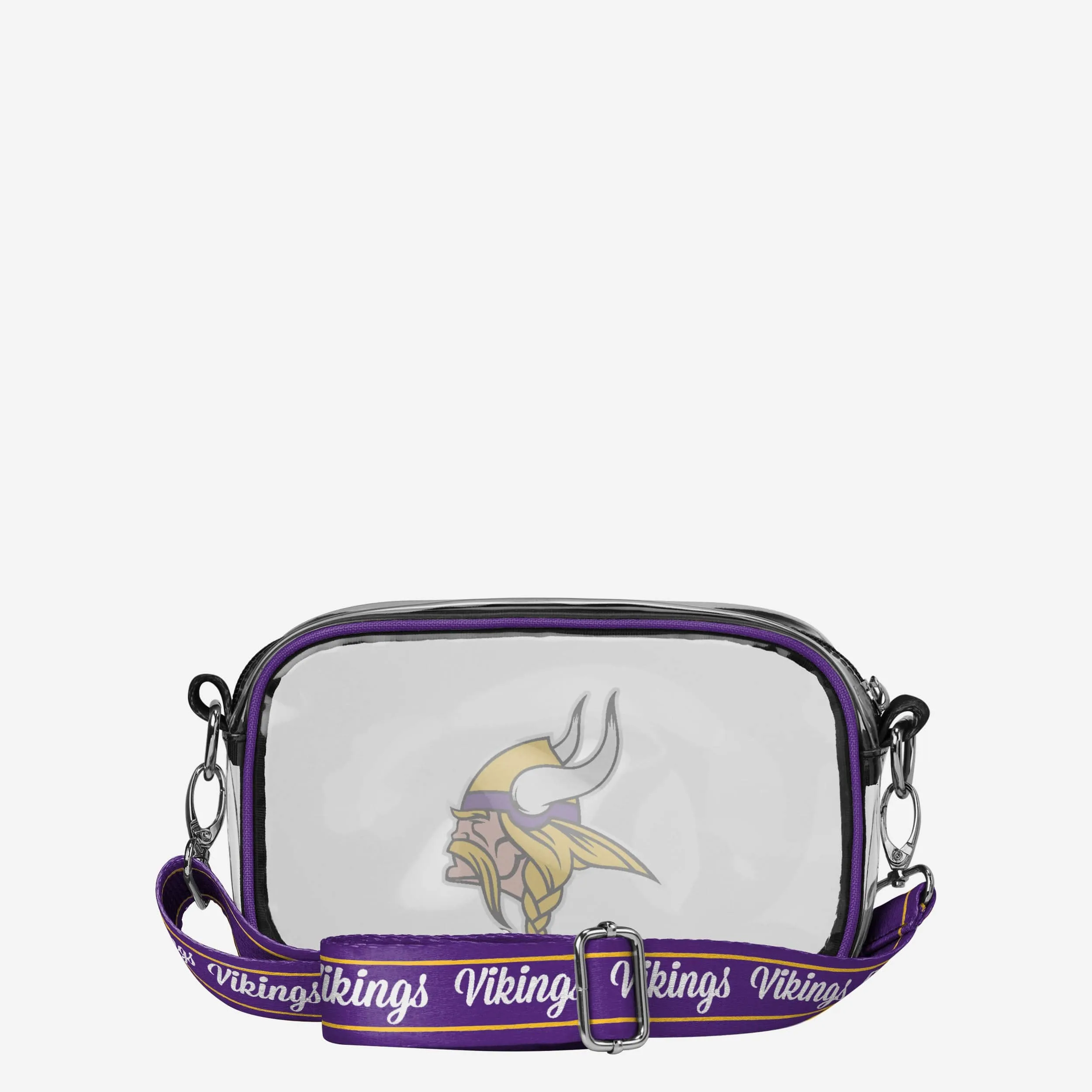 Minnesota Vikings Team Stripe Clear Crossbody Bag