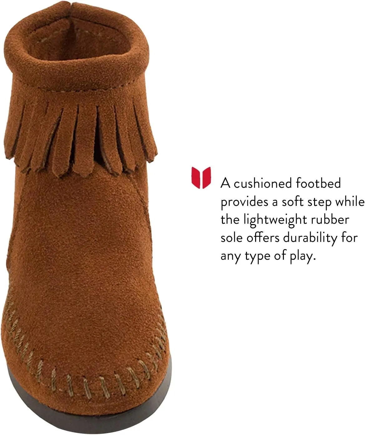 Minnetonka Back Zipper Boot (Toddler/Little Kid/Big Kid)