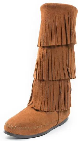 Minnetonka Women's 3-Layer Fringe Boot