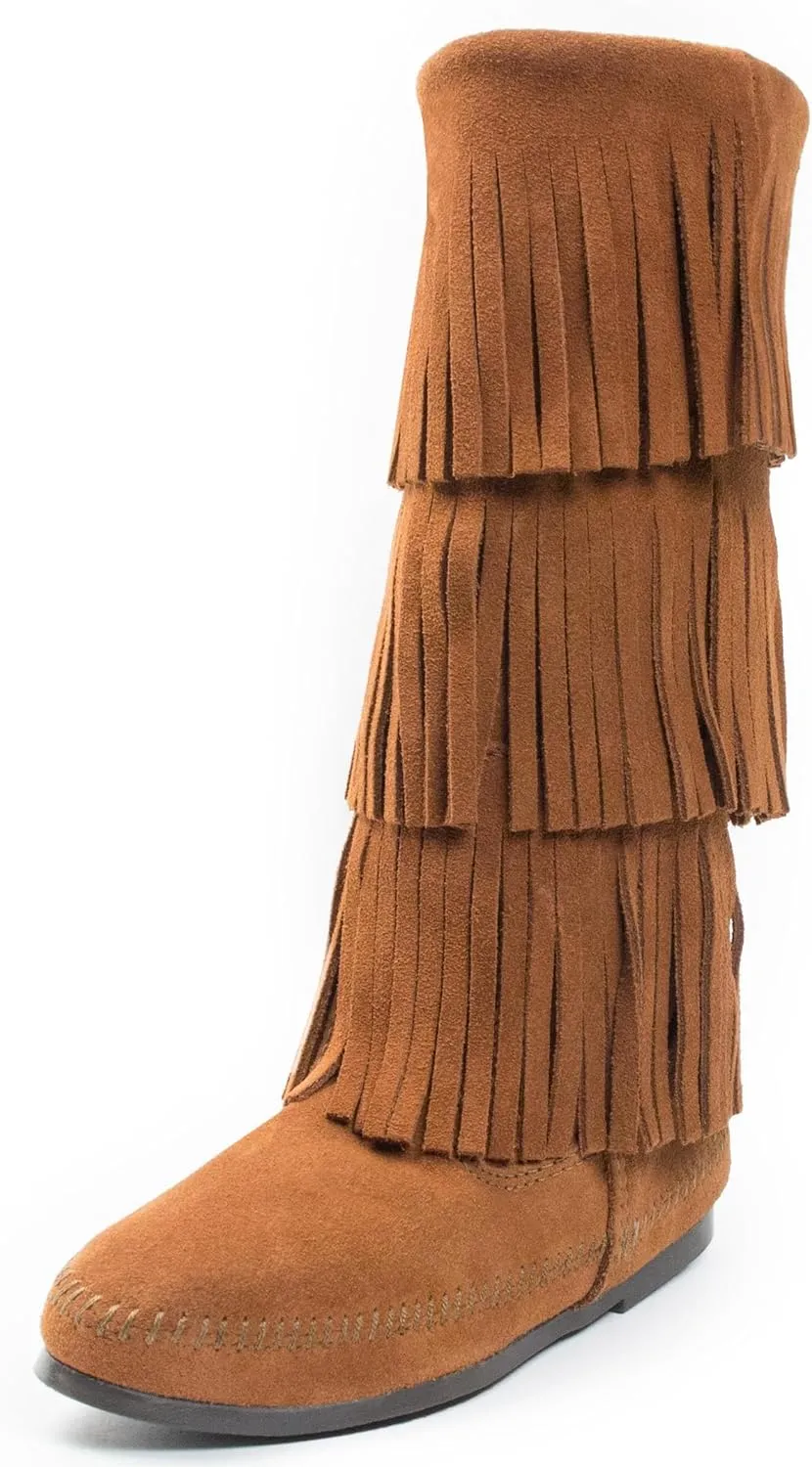 Minnetonka Women's 3-Layer Fringe Boot