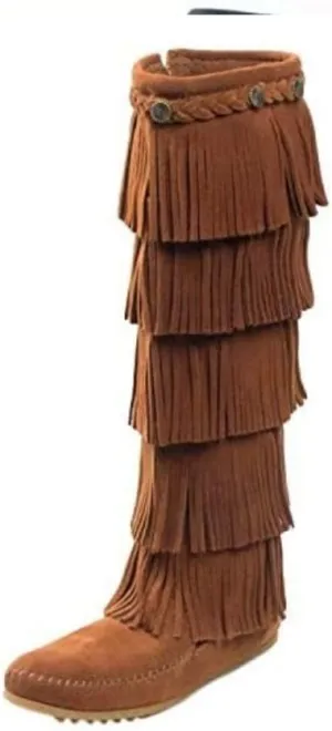 Minnetonka Women's Layer Fringe Boot