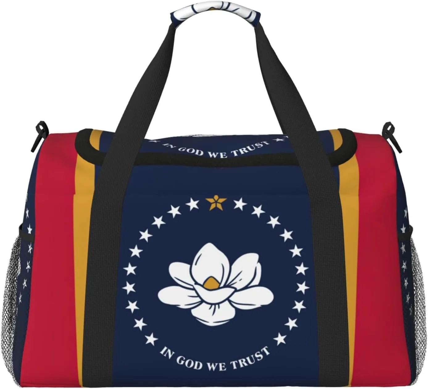 Mississippi State Flag print Weekender Overnight Carry On Bag Gym Luggage Bag Duffel Bag for Travel Women