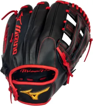 Mizuno GMP2AR-600D Pro Austin Riley 11.75" Baseball Glove, H Web, Right Hand Throw, Black-RED