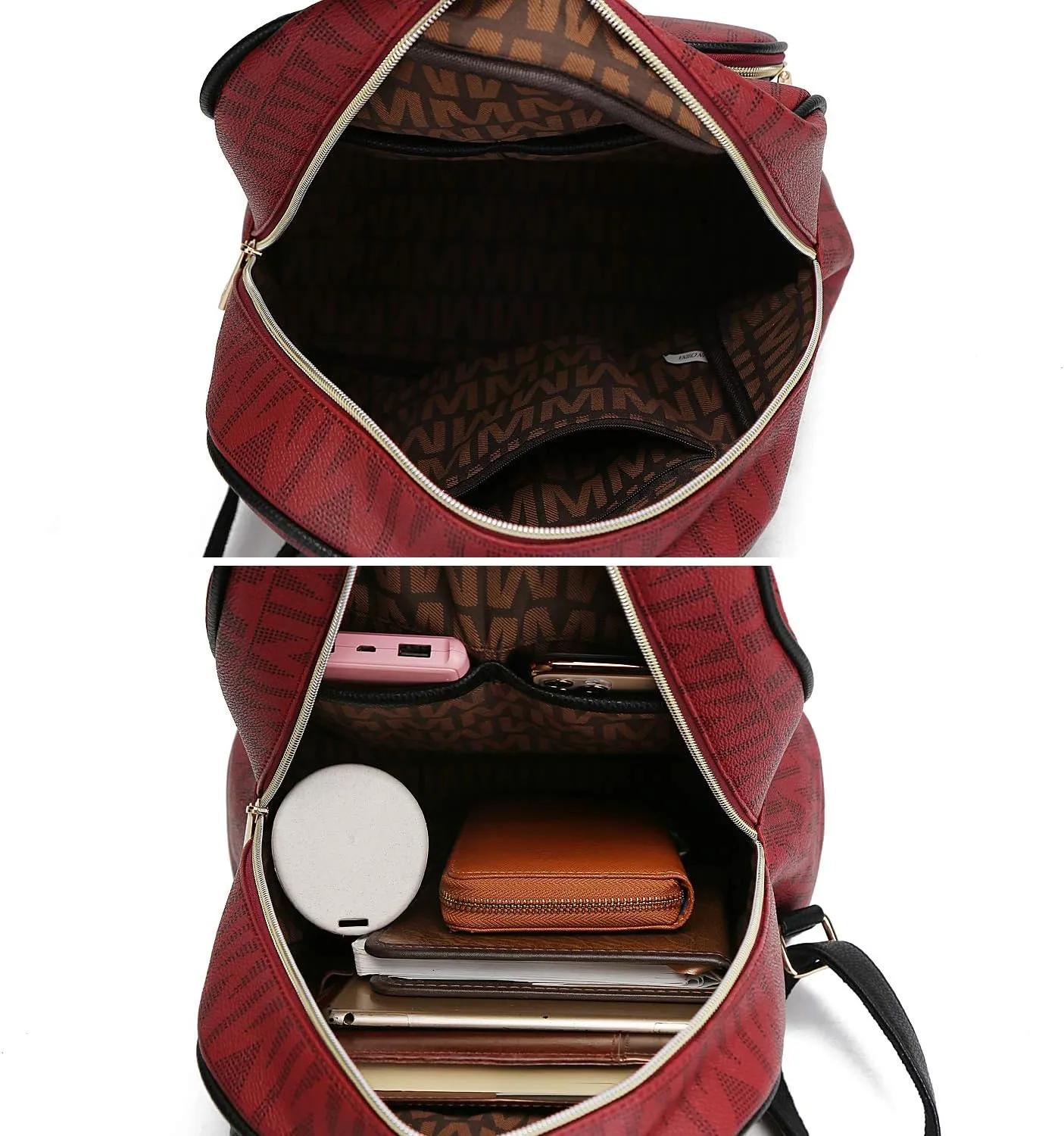MKF Backpack Purse for Women Vegan Leather Top-Handle Ladies Fashion Travel Pocketbook Bag – Daypack