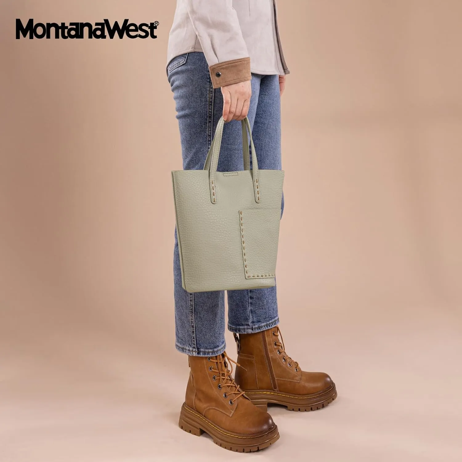 Montana West Small Bucket Purses for Women Top Handle Purses and Satchel Handbags with Cosmetic Bag