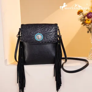 Montana West Tooled Concho Crossbody
