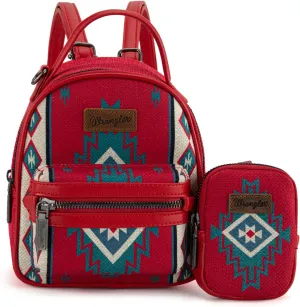 Montana West x Wrangler Mini Backpack Aztec Back Pack Purse for Women WG174-8600RD