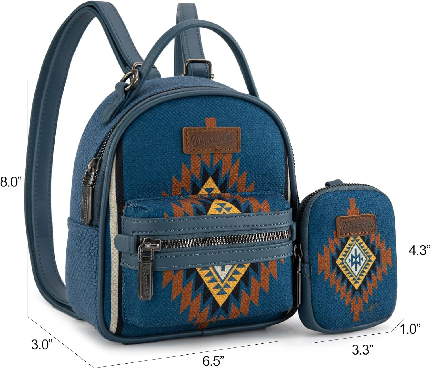Montana West x Wrangler Mini Backpack Aztec Back Pack Purse for Women WG174-8601JN