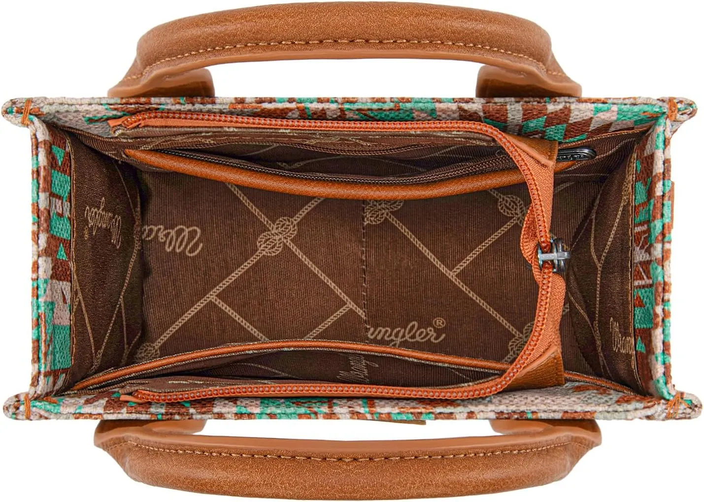 Montana West x Wrangler Mini Tote Bag for Women Boho Aztec Crossbody Purse Top Handle Handbags