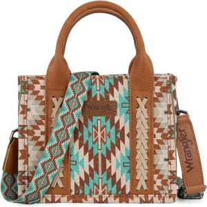 Montana West x Wrangler Mini Tote Bag for Women Boho Aztec Crossbody Purse Top Handle Handbags