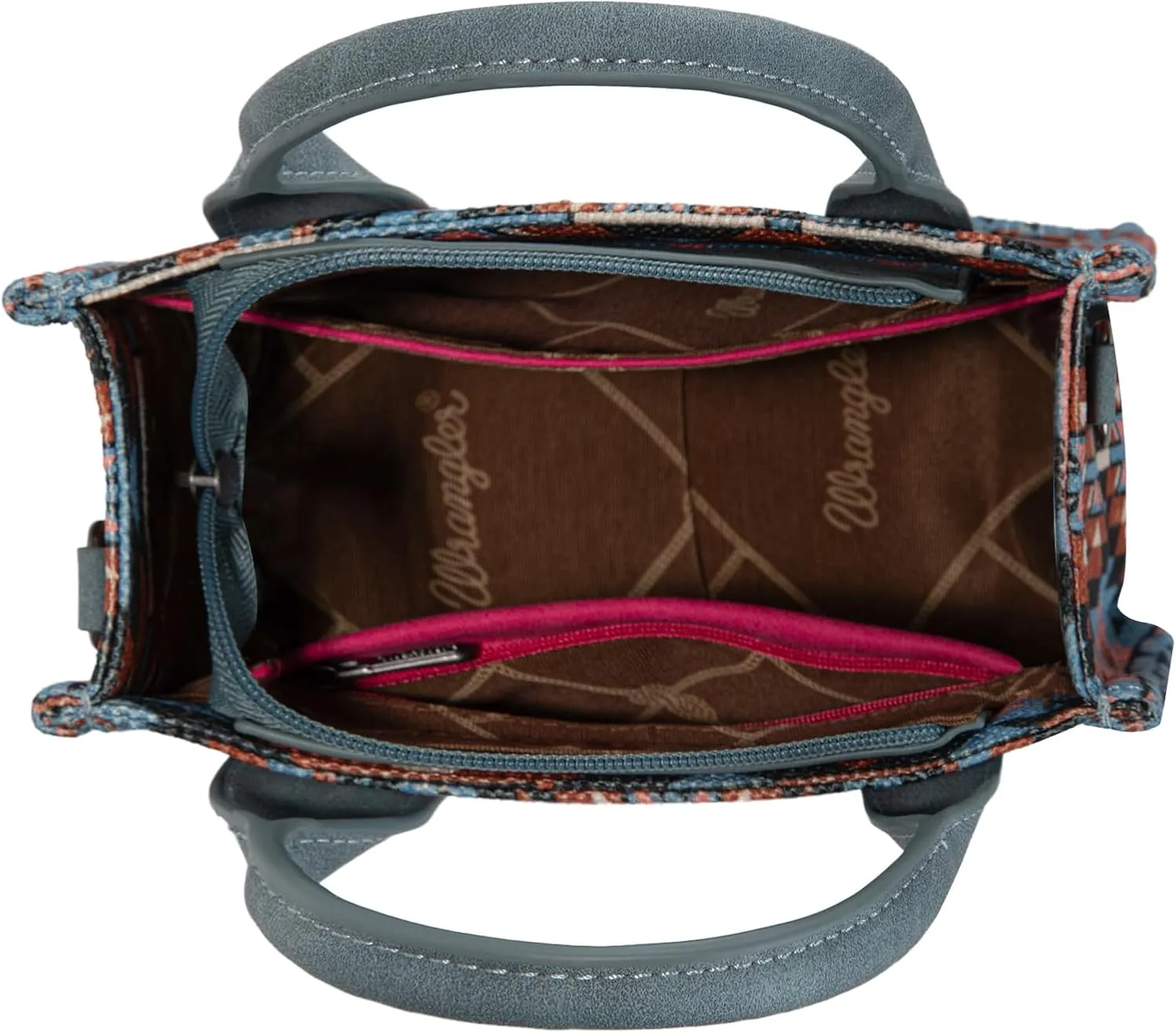Montana West x Wrangler Mini Tote Bag for Women Boho Aztec Crossbody Purse Top Handle Handbags