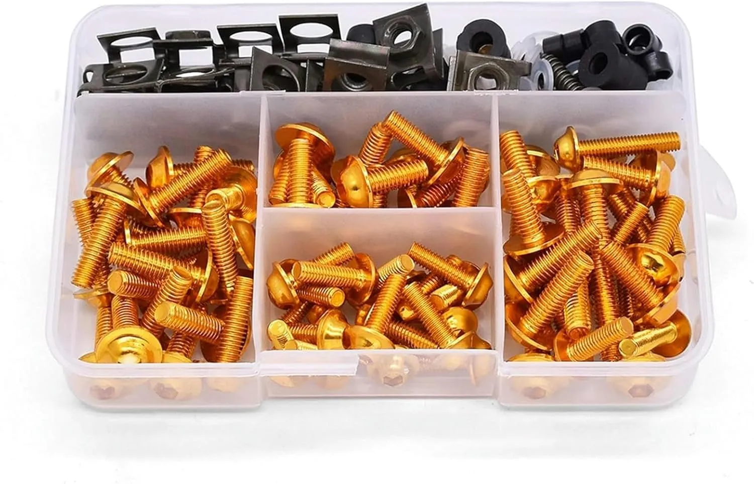 Motorcycle Full Fairing Bolts Kit Fastener Clips Screw Nuts Kit - for Tricker DT230 DT125 Gas Gas EC2T FSE FSR EC250-[175pcs]
