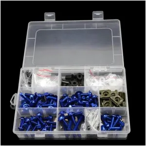 Motorcycle Full Fairing Bolts Kit Stainless Steel Clips Nut Bodywork Screws for Turbo XZ550 TW125 XZ TW Tool Set Windscreen Bolts