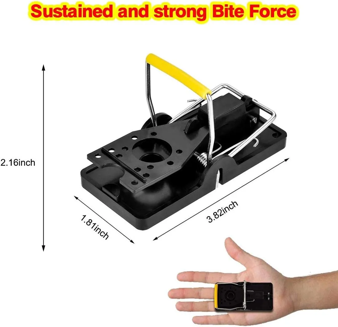 Mouse Traps, Mouse Traps Indoor for Home Quick Effectively, [2025 Edition] Mice Trap for House Indoor Kill Safe for Family and Pet 12 Packs