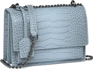MYHOZEE Crossbody Bags for Women Snake Print Leather Cross Body Chian Purse Trendy Ladies Clutch Satchel