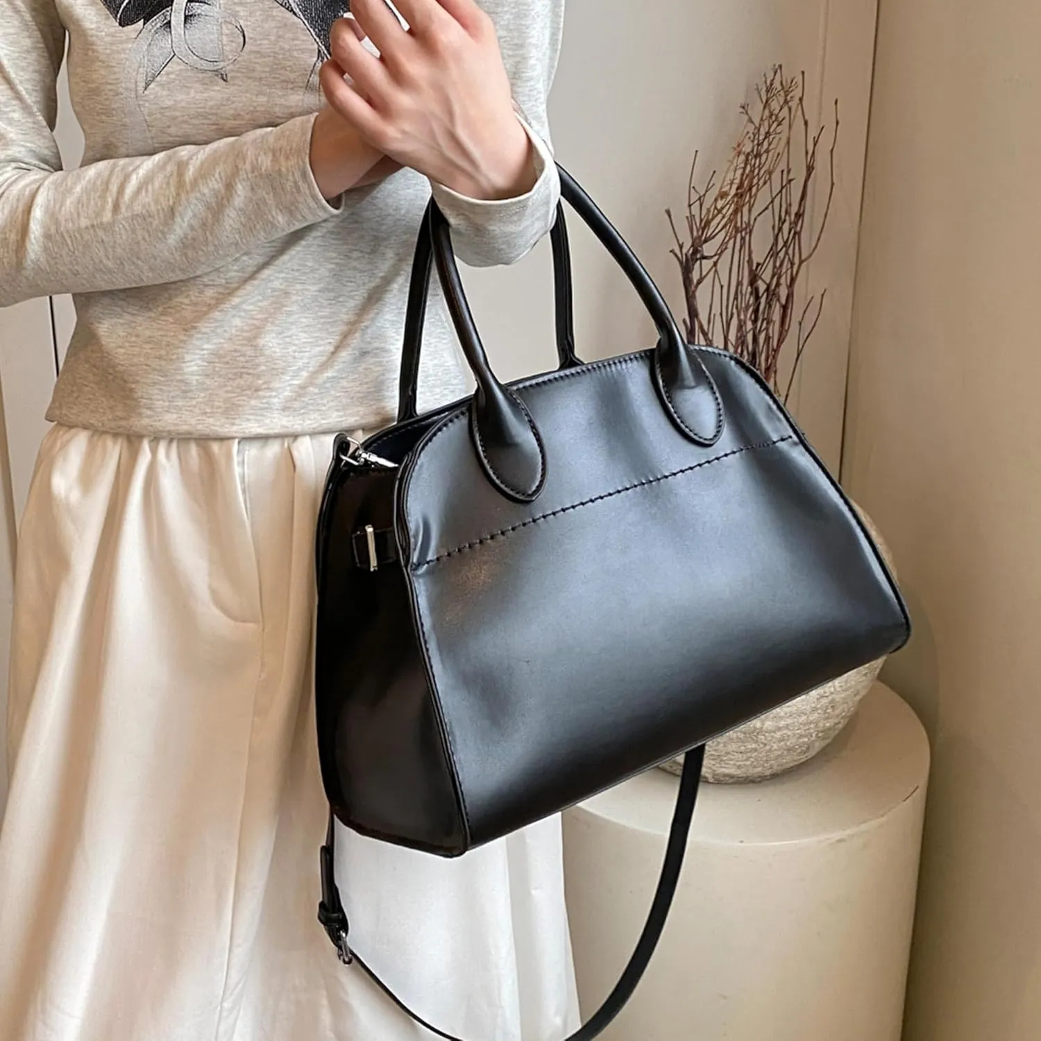 MYHOZEE Satchel Bag for Women,Crossbody Purse Top Handle Handbags Small Ladies Tote Shoulder Bag