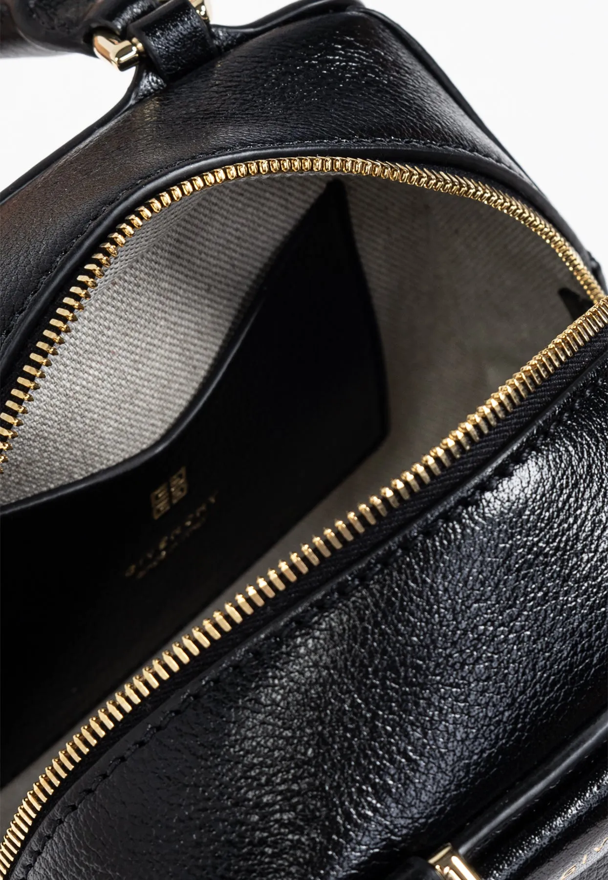 Nano Antigona Cube Leather Top Handle Bag