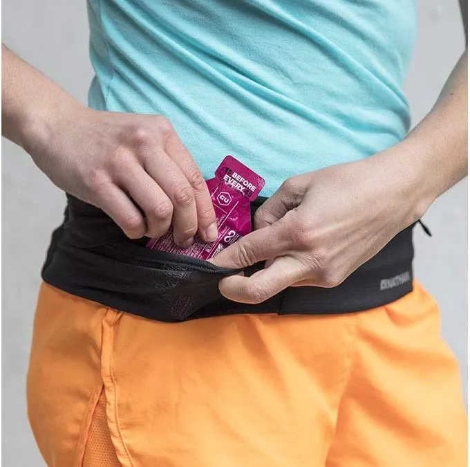 Nathan Zipster Running Belt for Men and Women, Bounce Free Waist Pack, Running Fanny Pack Women, Pockets with Zippers, Fits All iPhones