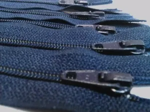 Navy #560 Generic Nylon Zippers 12-22 Inches #3 Coil Closed Bottom