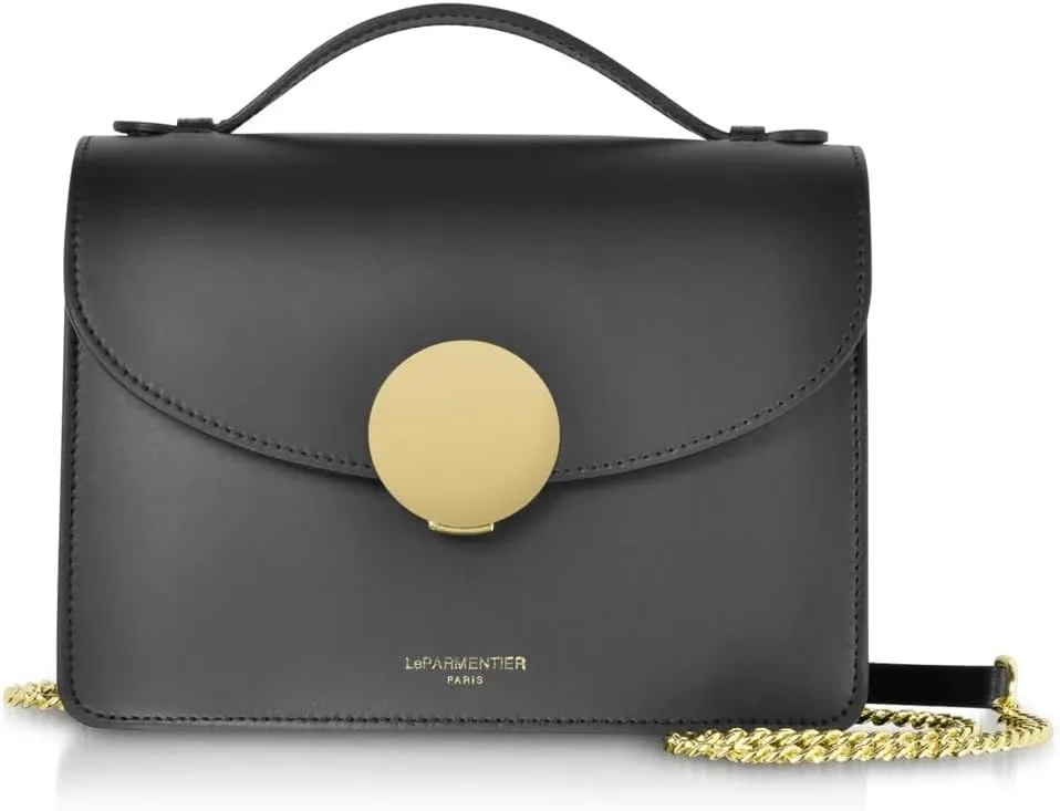 New Ondina Top Handle Shoulder Bag, Calf Leather, Gold Hardware, 8.5 x 6.3 x 3.5 inches