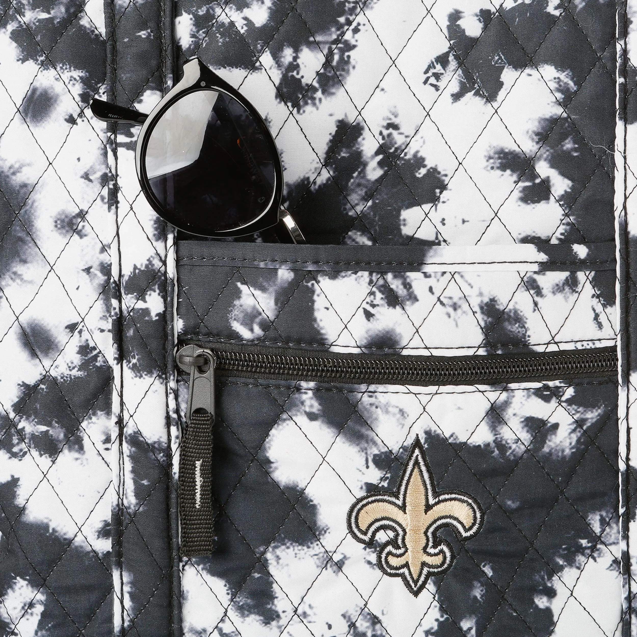 New Orleans Saints Tie-Dye Takeaway Tote Bag