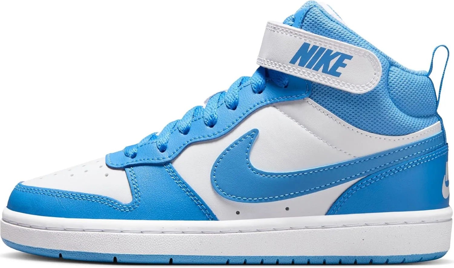 Nike Court Borough Mid 2 Sneakers for Unisex-Children, White Blue Beyond, 25.0 cm