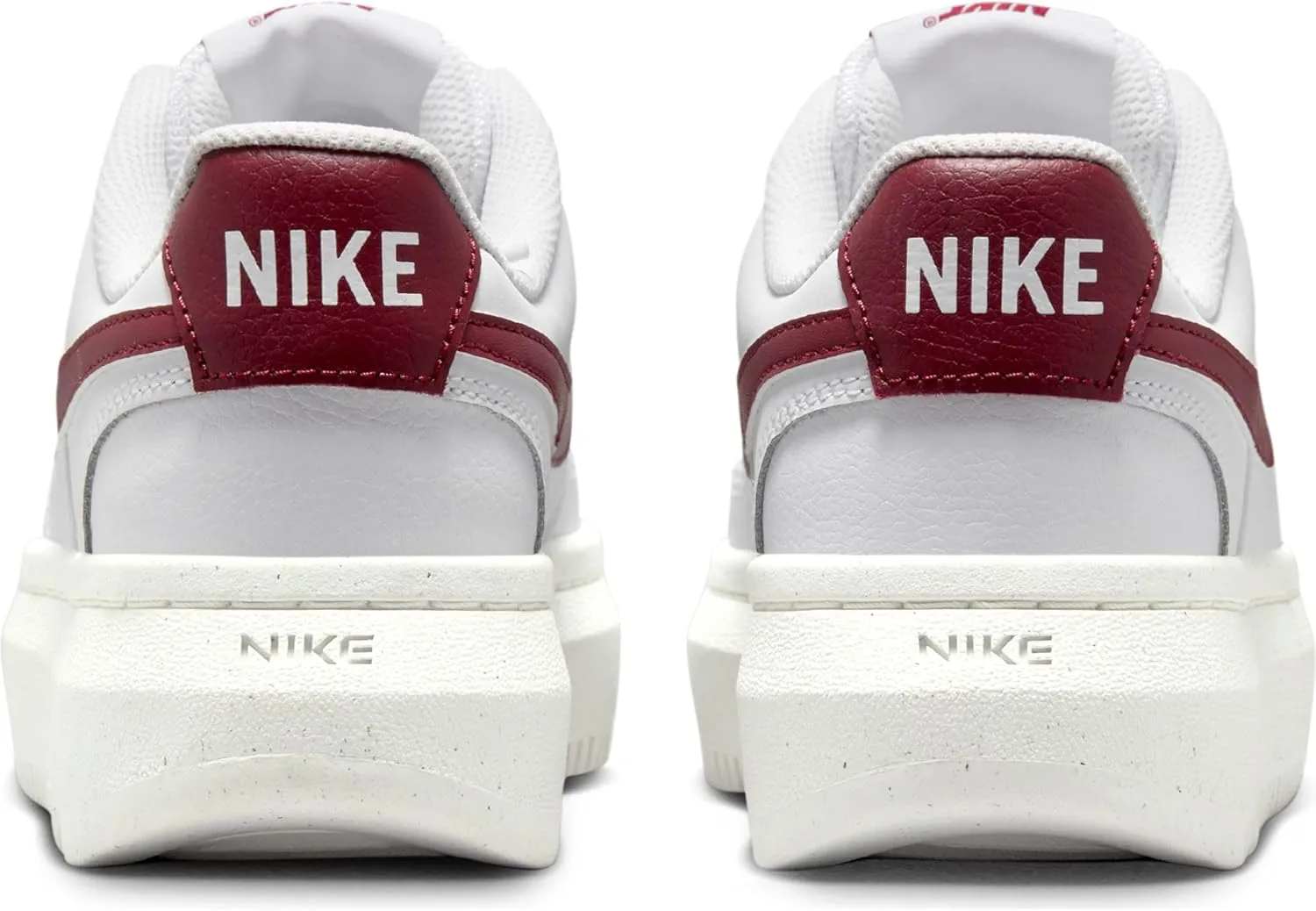 Nike Court Vision Alta Women's Shoes (DZ5394-103, White/Sail/Team Red)