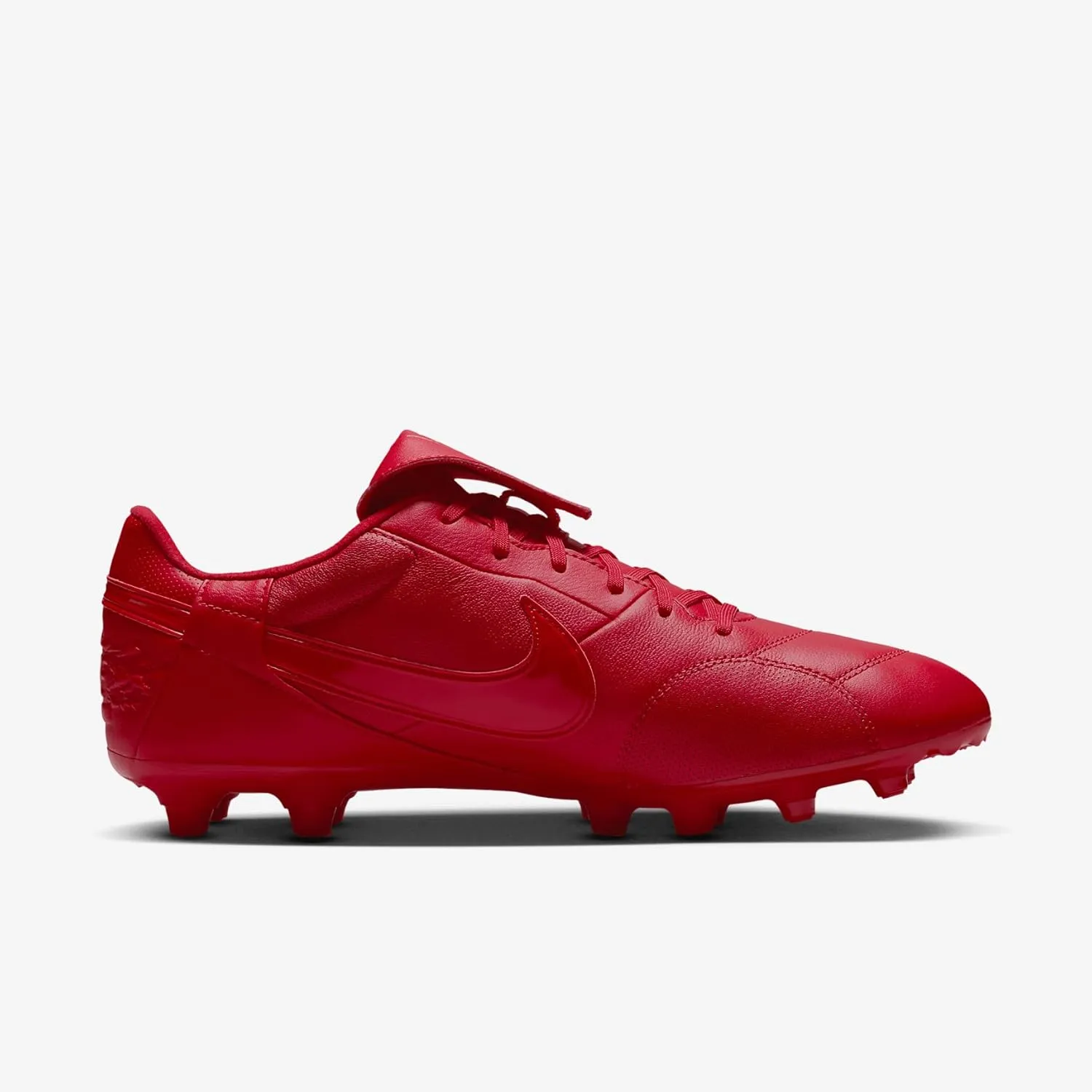Nike Premier 3 FG Low-Top Soccer Cleats (HM0265-600, Fire Red/White)