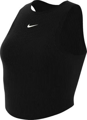 Nike Women's Sportswear Chill Knit Tight Cropped Mini-Rib Tank Top