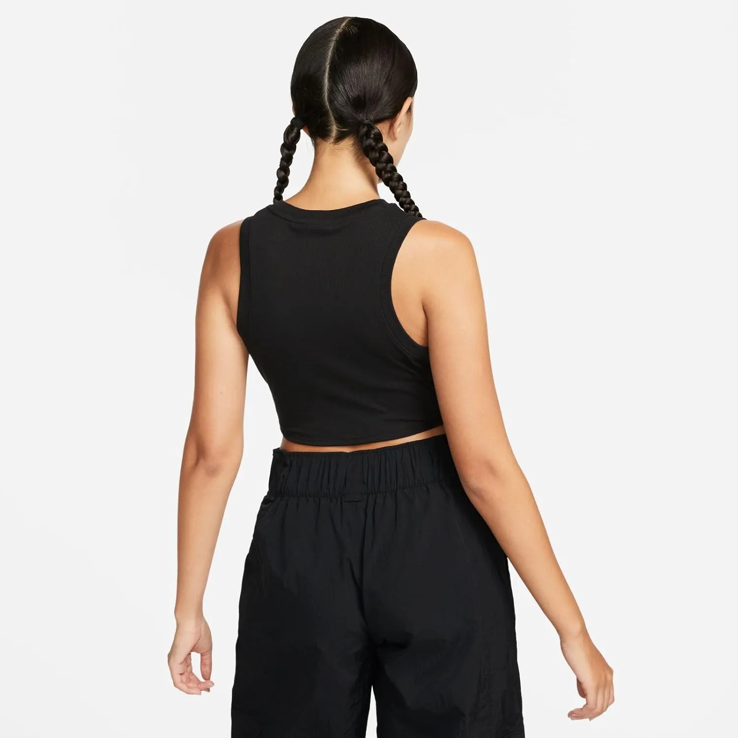Nike Women's Sportswear Chill Knit Tight Cropped Mini-Rib Tank Top
