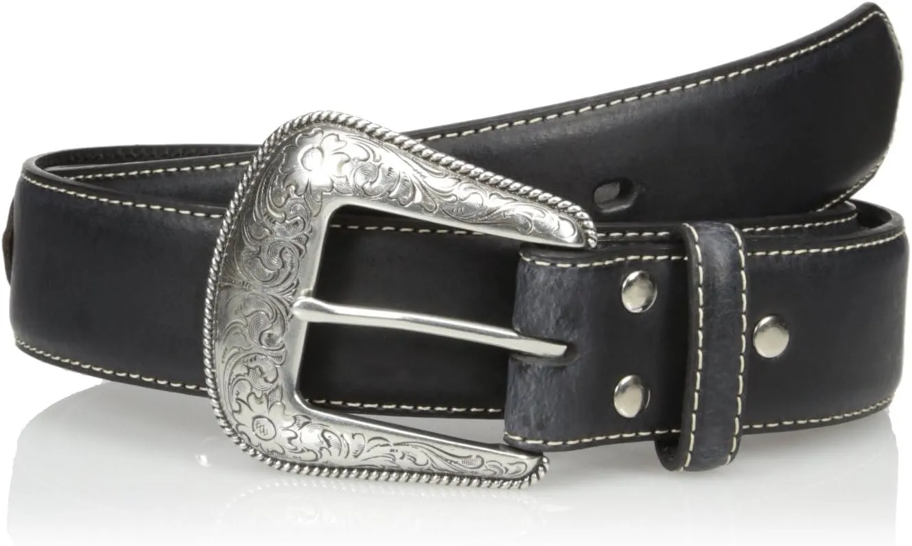 Nocona Belt Co. Men's Top Hand Black Side Overlay