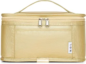 NOL Natural Organic Lifestyle Small Lunch Bag Mini Lunch Box Insulated Lunch Bag for Men/Women Leakproof Cooler Tote Bag Lightweight Nylon Waterproof Lunch Box For Work,Gold