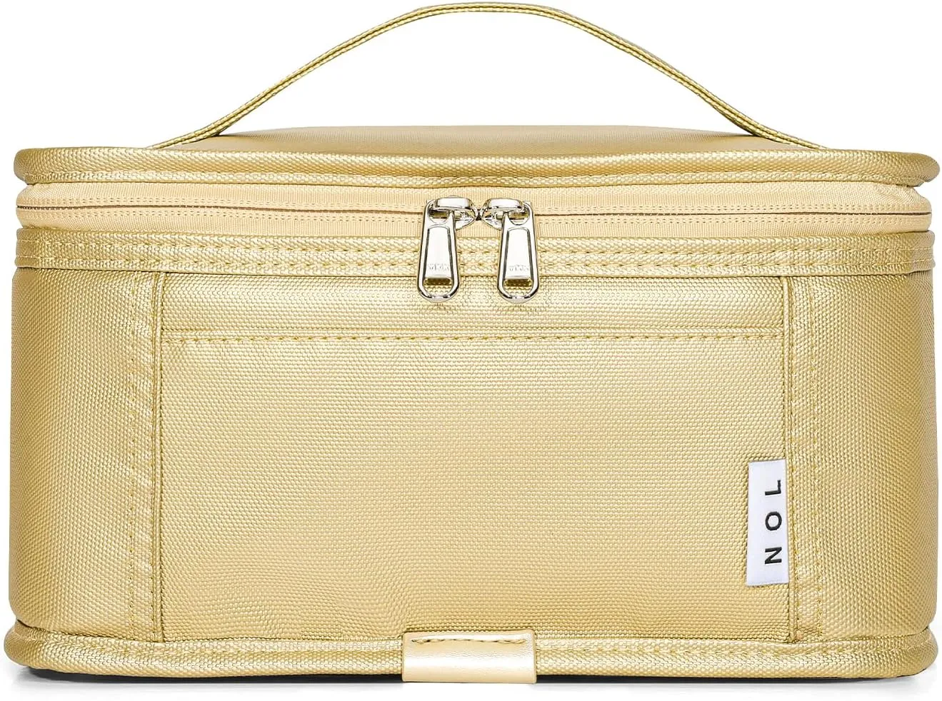 NOL Natural Organic Lifestyle Small Lunch Bag Mini Lunch Box Insulated Lunch Bag for Men/Women Leakproof Cooler Tote Bag Lightweight Nylon Waterproof Lunch Box For Work,Gold