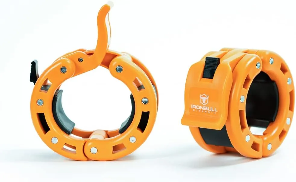Olympic Barbell Clamps (Pair) – Locking 2" Olympic Size Weight Collars - Quick Release Collar Clips – Bar Clamps Great for Weight Lifting, Olympic Lifts and Strength Training